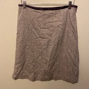 George Purple Wool Skirt